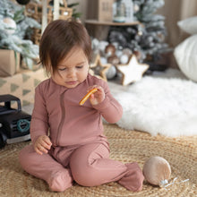 Load image into Gallery viewer, Silkberry Baby Bamboo Fleece Footie w/ Zipper - Chocolate
