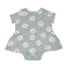 Load image into Gallery viewer, Silkberry Baby Girls Bamboo Skirt Bodysuit - Daisy Print
