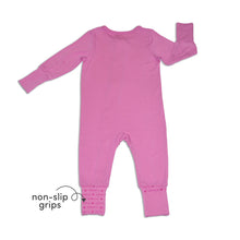 Load image into Gallery viewer, Silkberry Baby Girls Bamboo 2-way Zipper Romper Sleeper w/Rollover Cuffs - Crocus
