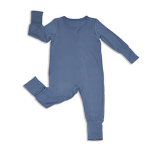 Load image into Gallery viewer, Silkberry Baby Boys Bamboo 2-way Zipper Romper Sleeper w/Rollover Cuffs - Galactic Blue
