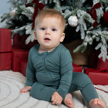 Load image into Gallery viewer, Silkberry Baby Bamboo 2-Way Zipper Romper - Pine
