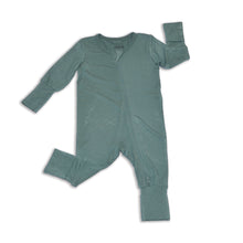 Load image into Gallery viewer, Silkberry Baby Bamboo 2-Way Zipper Romper - Pine
