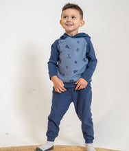 Load image into Gallery viewer, Silkberry Boys Bamboo Fleece Half Zip Sweatshirt - All Star Print
