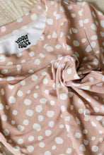 Load image into Gallery viewer, Moon Fruit Baby Zippy Bamboo Pajamas - White Dwarfs in Fawn

