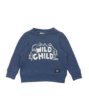 Load image into Gallery viewer, Feather 4 Arrow Wild Child Hacci Pullover - Crown Blue
