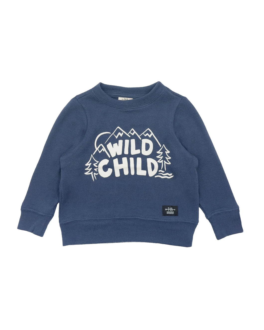 Feather 4 Arrow Wild Child Hacci Pullover - Crown Blue