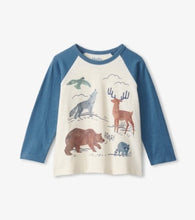 Load image into Gallery viewer, Hatley Boys Winter Forest Long Sleeve Crew Neck Tee
