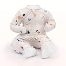 Load image into Gallery viewer, ZippyJamz Bamboo Winter Whemsy Sleeper - Grey
