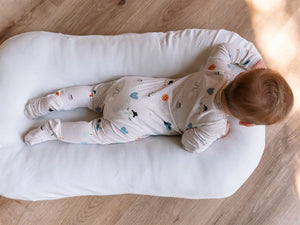 ZippyJamz Bamboo Winter Whemsy Sleeper - Grey