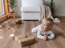 Load image into Gallery viewer, ZippyJamz Bamboo Winter Whemsy Sleeper - Grey
