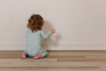 Load image into Gallery viewer, Moon Fruit Baby Zippy Bamboo Pajamas - Woodland Walk in Sage
