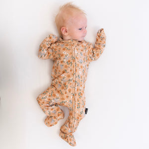 Belan.J Baby Footed Zipper Sleeper - Amber Garden