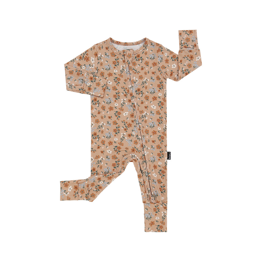 Belan.J Girls Footless Zipper Sleeper - Amber Garden