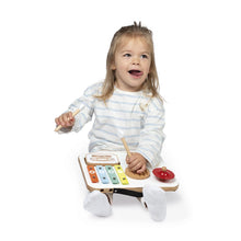 Load image into Gallery viewer, Janod Wooden Baby Confetti Musical Table
