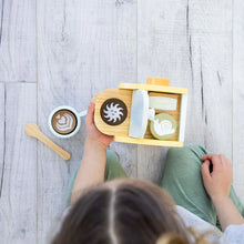 Load image into Gallery viewer, Pearhead Barista-In-Training Wooden Coffee Set
