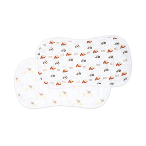 Lulujo Muslin Burp Cloths - 2pk