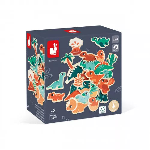 Janod Dino Magnets 24 Pieces
