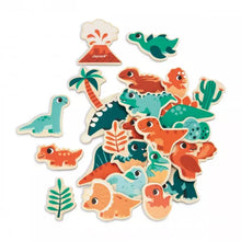 Load image into Gallery viewer, Janod Dino Magnets 24 Pieces
