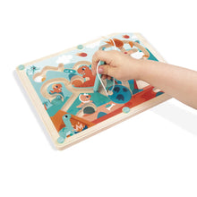 Load image into Gallery viewer, Janod Wooden Dino Marble Maze
