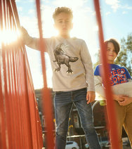 Load image into Gallery viewer, Hatley Boys Dino Long Sleeve Hoodie Tee
