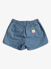 Load image into Gallery viewer, Roxy Girls Una Mattina Denim Denim Shorts - Medium Blue
