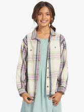 Load image into Gallery viewer, Roxy Girls Something Beautiful Paid - Tapioca Right Plaid
