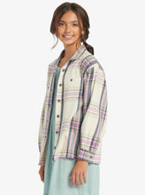 Load image into Gallery viewer, Roxy Girls Something Beautiful Paid - Tapioca Right Plaid
