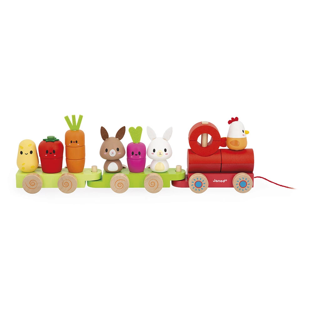 Janod Farm Pull-Along Train