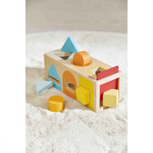 Load image into Gallery viewer, Janod Wooden Geometric Shapes Box
