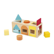 Load image into Gallery viewer, Janod Wooden Geometric Shapes Box

