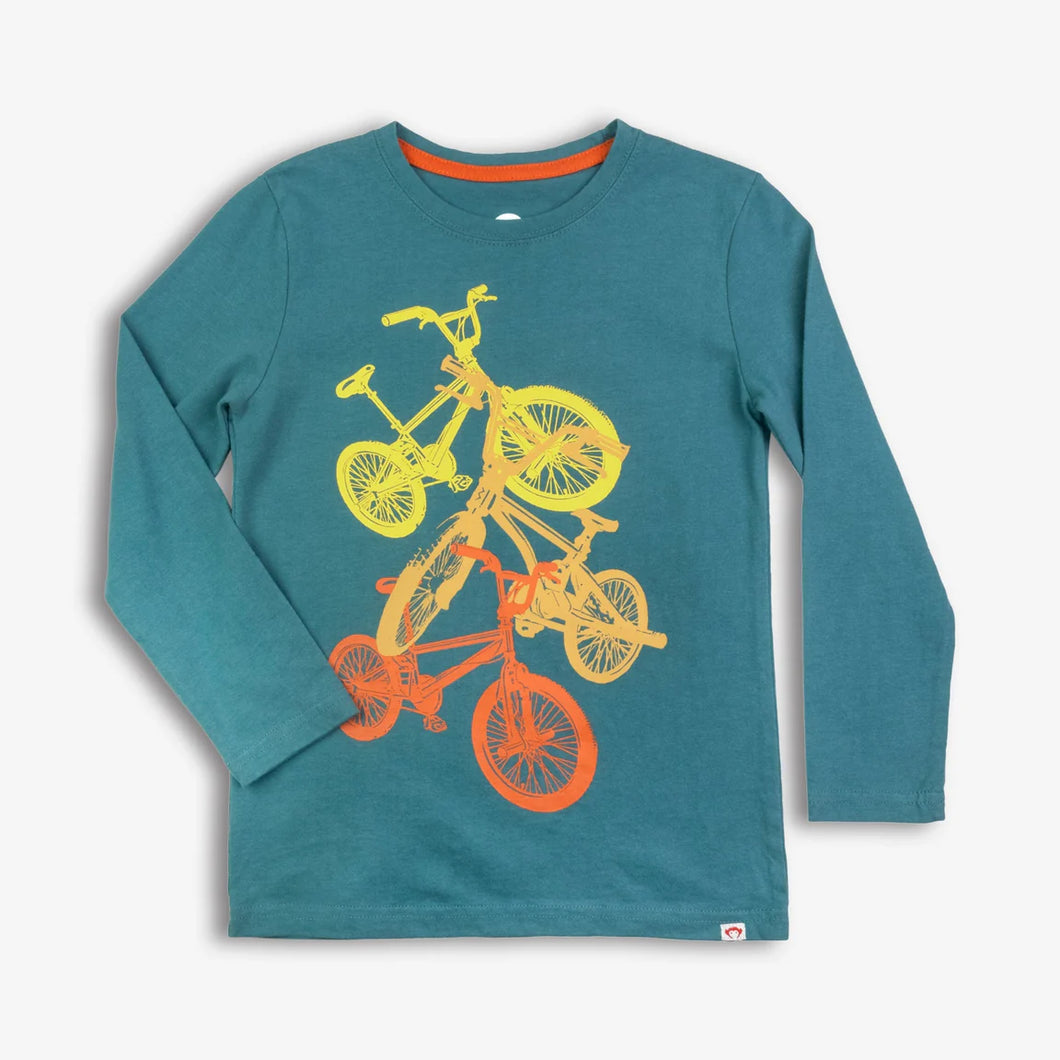 Appaman Boys Long Sleeve Graphic Tee - Bicycles