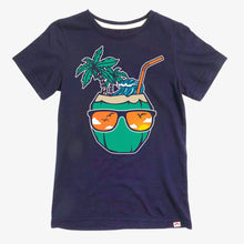 Load image into Gallery viewer, Appaman Boys Graphic Coconut Cool Short Sleeve Tee - Navy Blue
