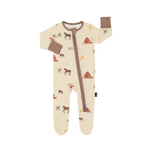 Belan.J Baby Footed Zipper Sleeper - Hay Neighbour