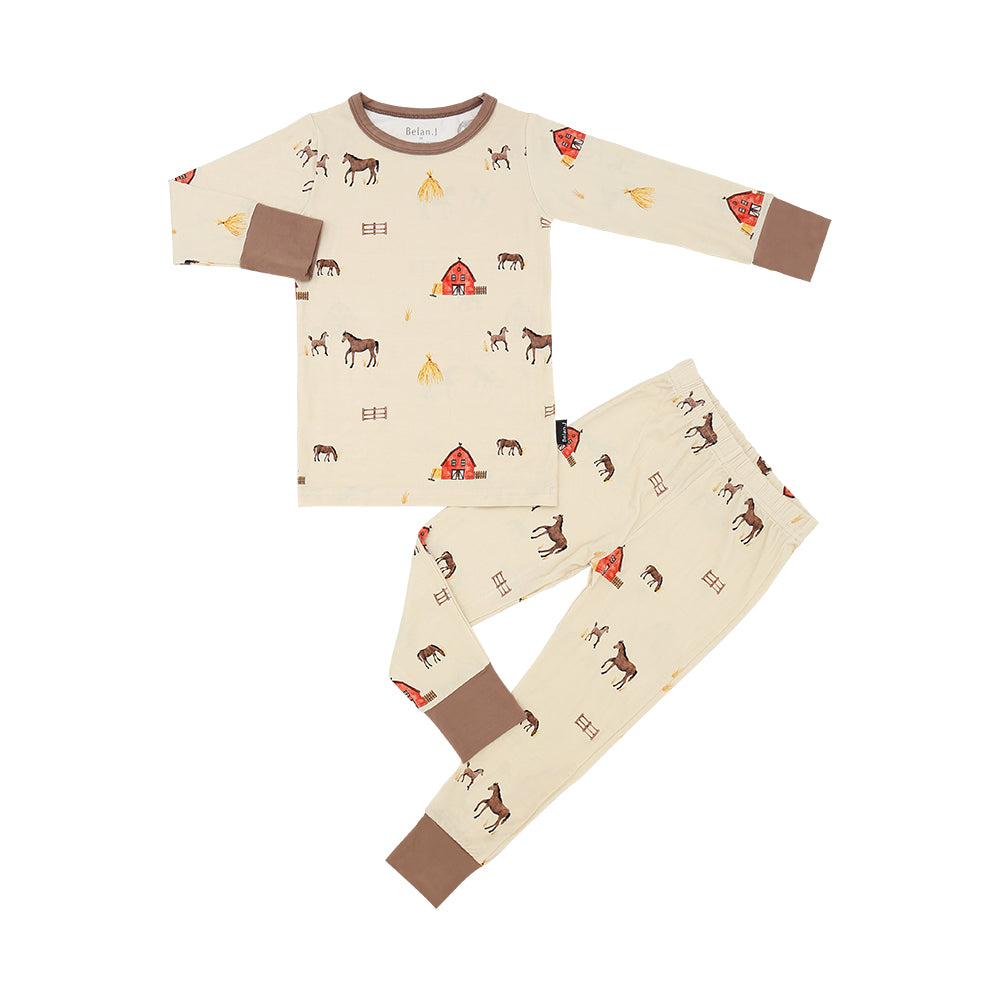 Belan.J Boys Long Sleeve PJ Set - Hay Neighbour