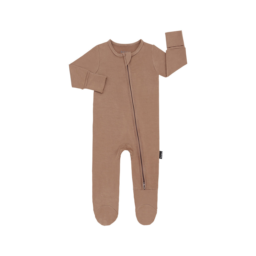 Belan.J Baby Footed Zipper Sleeper - Hazel