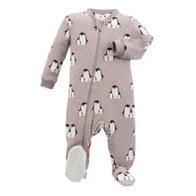 Load image into Gallery viewer, ZippyJamz Huddle &amp; Chill Footed Sleeper - Purple
