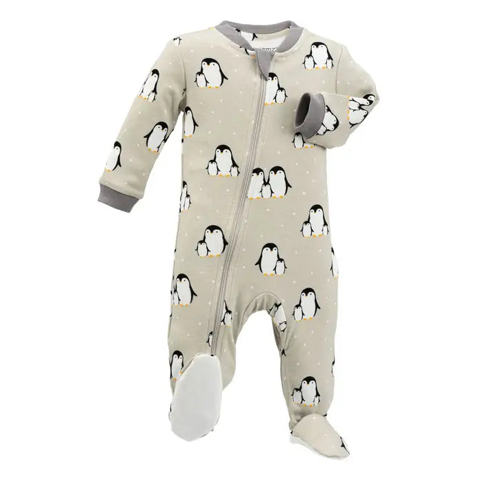 ZippyJamz Huddle & Chill Footed Sleeper - Grey