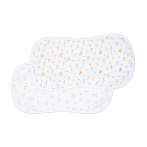 Lulujo Muslin Burp Cloths - 2pk