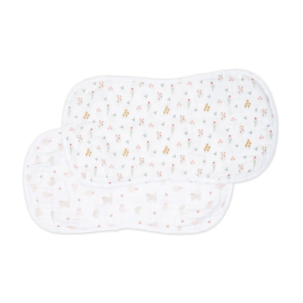 Lulujo Muslin Burp Cloths - 2pk