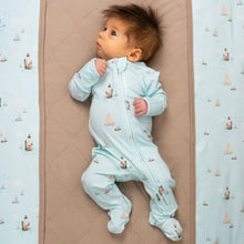 Load image into Gallery viewer, Belan.J Baby Footed Zipper Sleeper - Lighthouse
