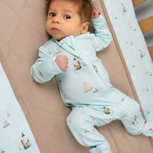 Load image into Gallery viewer, Belan.J Baby Footed Zipper Sleeper - Lighthouse
