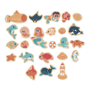 Janod Sea Life Magnets 24 Pieces
