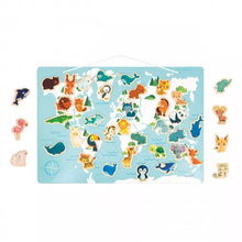 Load image into Gallery viewer, Janod My Minikids Magnetic Puzzle - World Map
