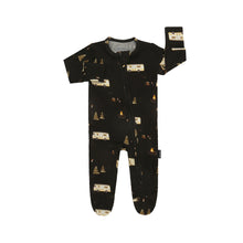 Load image into Gallery viewer, Belan.J Baby Footed Zipper Sleeper - Night Camp
