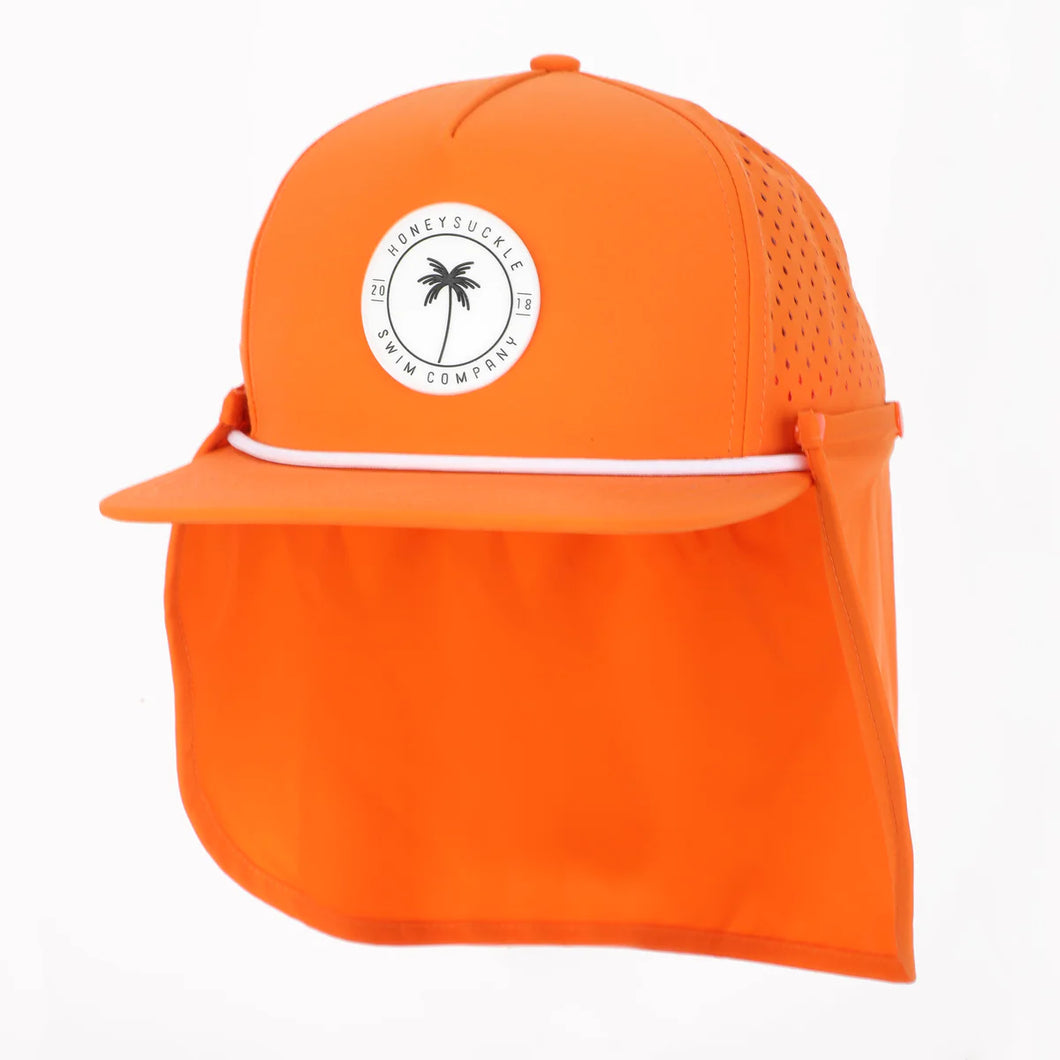Honeysuckle Swim Company Snapback Sunhat - Orange