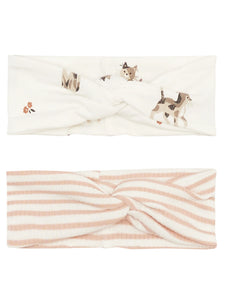 Petit Lem Firsts 2PC Kittens and Rose Stripe