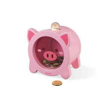 Load image into Gallery viewer, Janod Wooden Piggy Money Box
