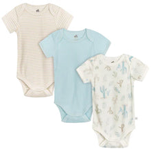 Load image into Gallery viewer, Just Born Short Sleeve Bodysuits - 3 Pack
