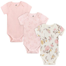 Load image into Gallery viewer, Just Born Short Sleeve Bodysuits - 3 Pack
