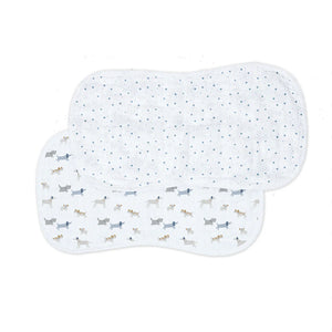 Lulujo Muslin Burp Cloths - 2pk